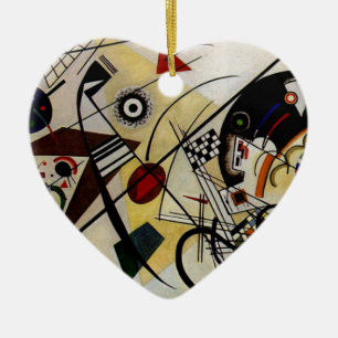 Kandinsky Transverse Unbroken Line Ceramic Ornament