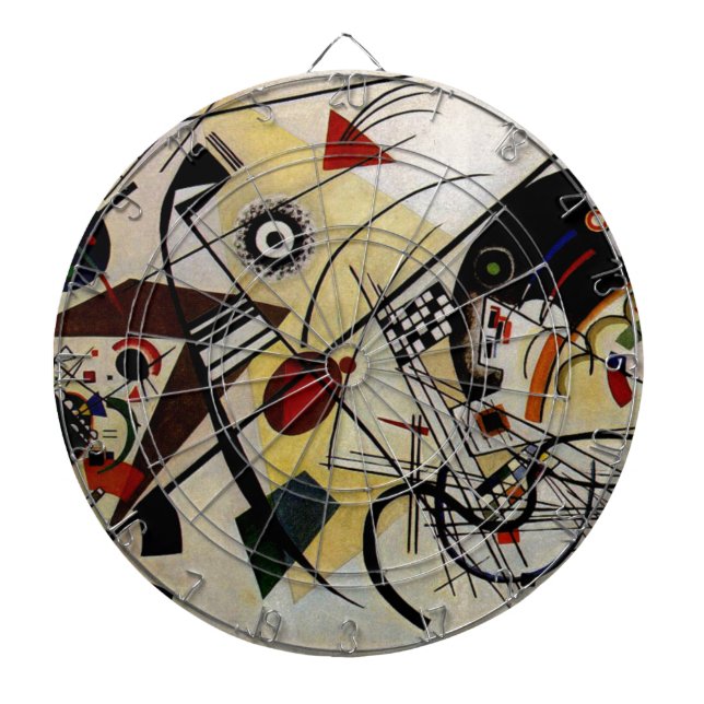 Kandinsky Transverse Unbroken Line Dart Board (Front)