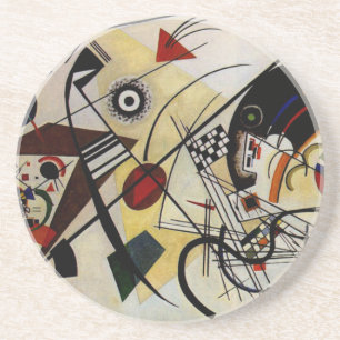 Kandinsky Transverse Unbroken Line Drink Coaster