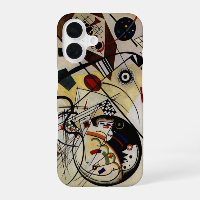Kandinsky Transverse Unbroken Line Iphone Case (Back)