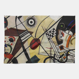 Kandinsky Transverse Unbroken Line Kitchen Towel