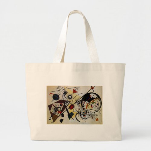 Kandinsky Transverse Unbroken Line Large Tote Bag