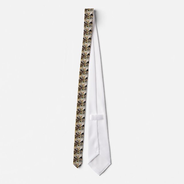Kandinsky Transverse Unbroken Line Neck Tie (Back)
