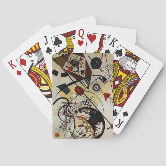 Kandinsky Transverse Unbroken Line Poker Cards (Back)
