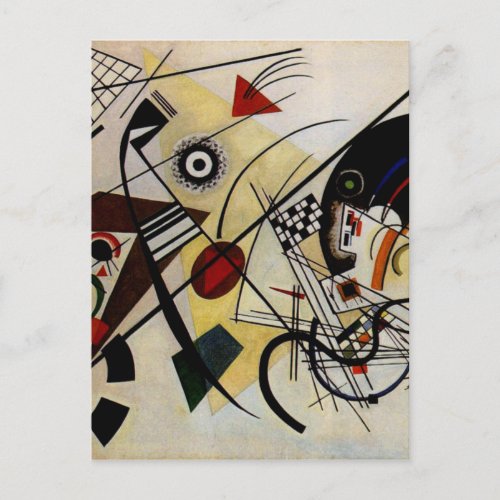 Kandinsky Transverse Unbroken Line Postcard