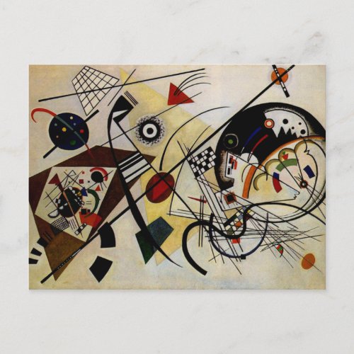 Kandinsky Transverse Unbroken Line Postcard