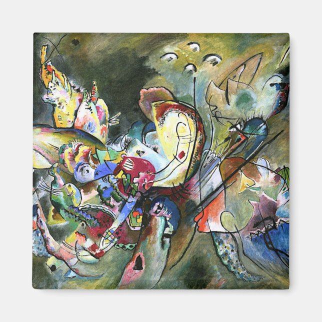 Kandinsky - Troubled, abstract art Magnet (Front)