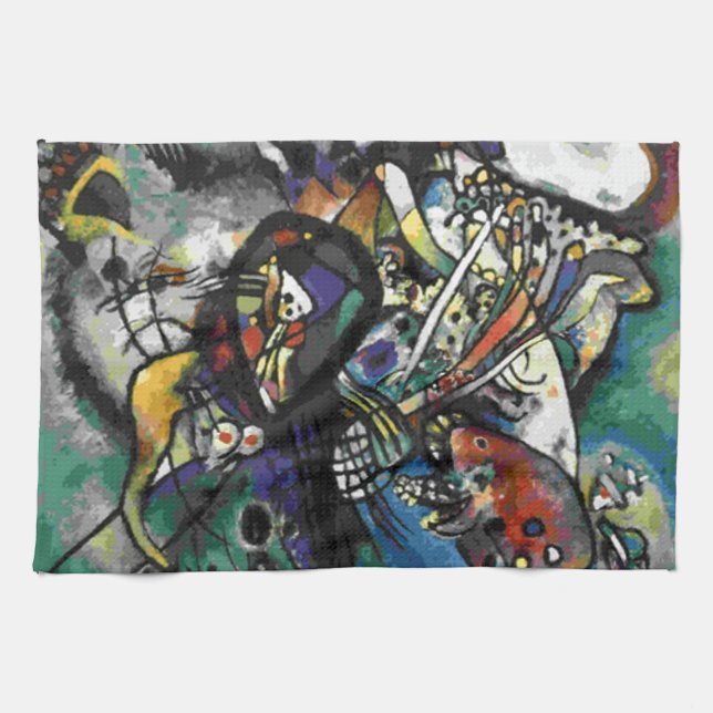 Kandinsky - Two Ovals Towel (Horizontal)