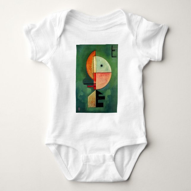 Kandinsky Upward Abstract Painting Baby Bodysuit (Front)