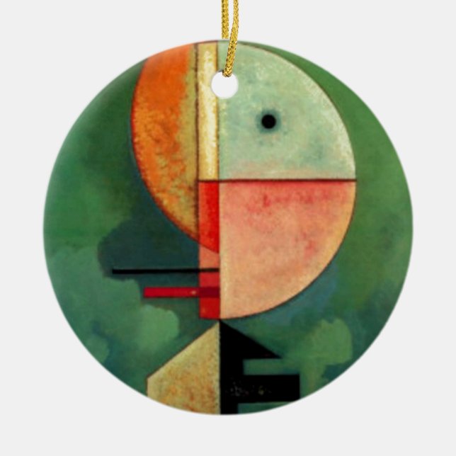 Kandinsky Upward Abstract Painting Ceramic Ornament (Front)