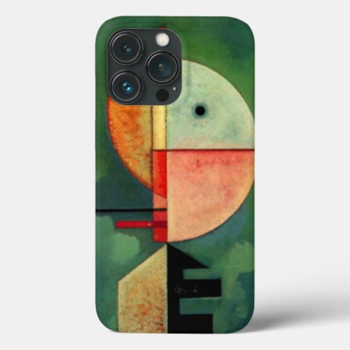 Kandinsky Upward Abstract Painting Green iPhone 13 Pro Case