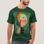 Kandinsky Upward Abstract Painting Green T-shirt at Zazzle