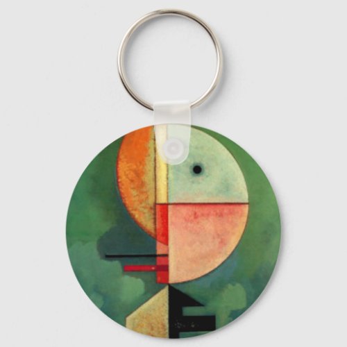 Kandinsky Upward Abstract Painting Keychain