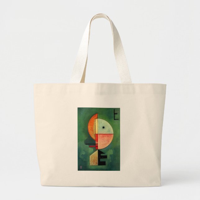Kandinsky Upward Abstract Painting Large Tote Bag (Front)