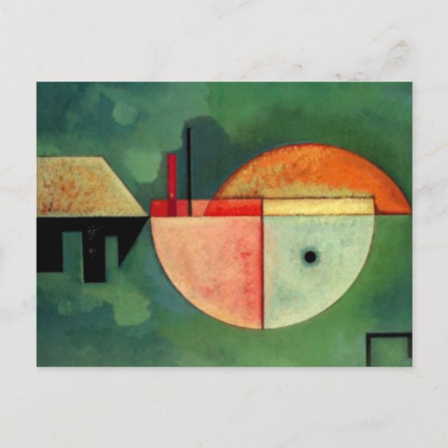 Kandinsky Upward Abstract Painting Postcard (Front)