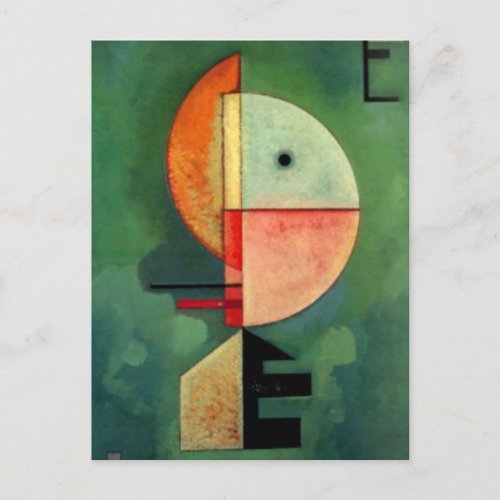Kandinsky Upward Abstract Painting Postcard