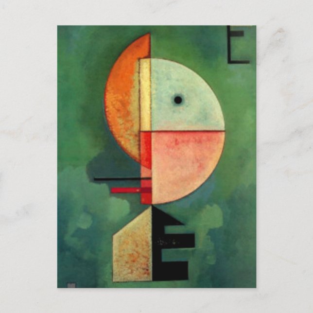 Kandinsky Upward Abstract Painting Postcard (Front)