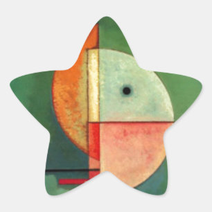 Kandinsky Upward Abstract Painting Star Sticker