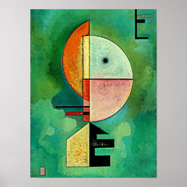 Kandinsky - Upward, popular abstract painting Poster (Front)