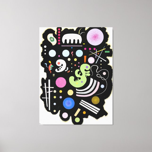 KANDINSKY - VARIEGATED BLACK (Noir bigarré) - 1935 Canvas Print (Front)
