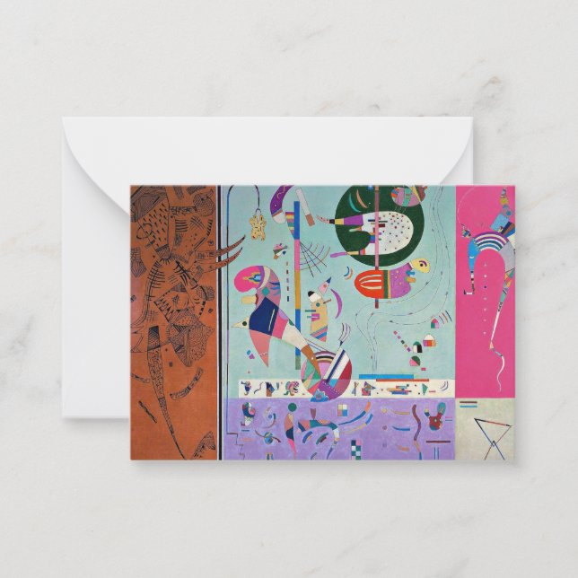 Kandinsky - Various Parts Note Card (Front)