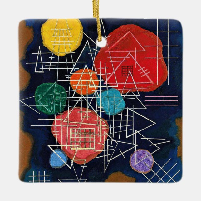Kandinsky - Veiled Glow Ceramic Ornament (Front)