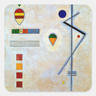 Kandinsky - Von-Zu, famous abstract artwork Square Sticker