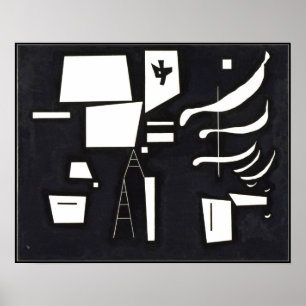 Kandinsky - White-Soft and Hard Poster