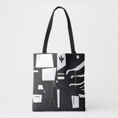 Kandinsky _ White _ Soft and Hard Tote Bag