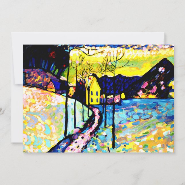 Kandinsky - Winter Landscape Card (Front)