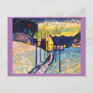 Kandinsky, Winter Landscape, Fine Art Postcard