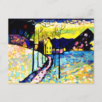Kandinsky - Winter Landscape Postcard by Virginia5050 at Zazzle