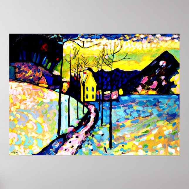 Kandinsky - Winter Landscape Poster (Front)