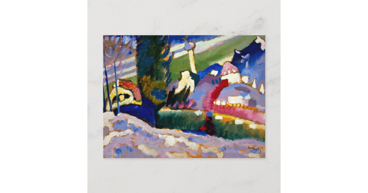  Foto zu Kandinsky - Winter Landscape with Church Postcard 