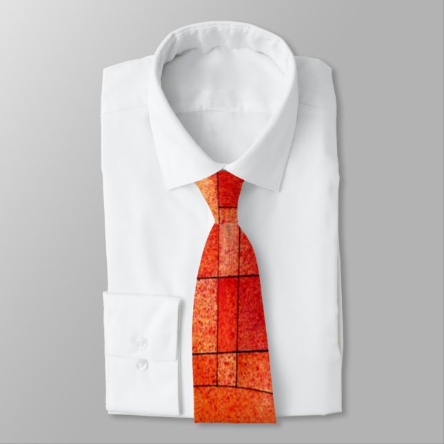 Kandinsky - Yellow Pink Neck Tie (Tied)