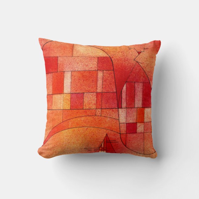 Kandinsky - Yellow Pink Throw Pillow (Front)