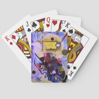 Kandinsky Yellow. Poker Cards