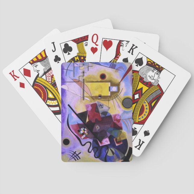 Kandinsky Yellow. Poker Cards (Back)