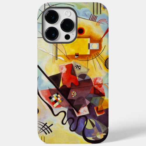 Kandinsky Yellow Red Blue Abstract Art Case_Mate iPhone 14 Pro Max Case