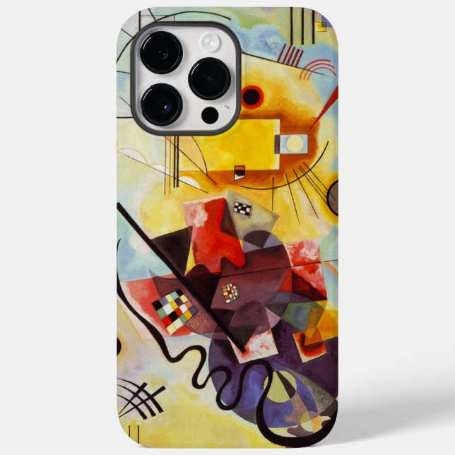 Kandinsky Yellow Red Blue Abstract Art Case-Mate iPhone Case (Back)