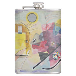Kandinsky Yellow Red Blue Abstract Art Flask
