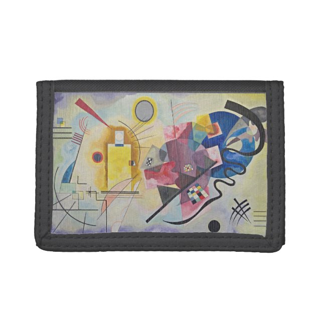 Kandinsky Yellow Red Blue Abstract Art Wallet (Front)