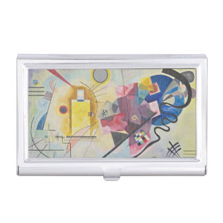 Kandinsky Yellow Red Blue Art Business Card Case