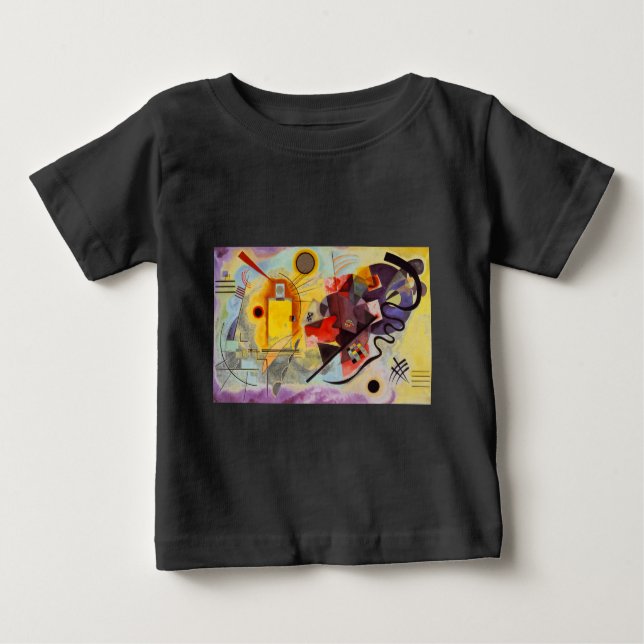 Kandinsky Yellow Red Blue Baby T-Shirt (Front)