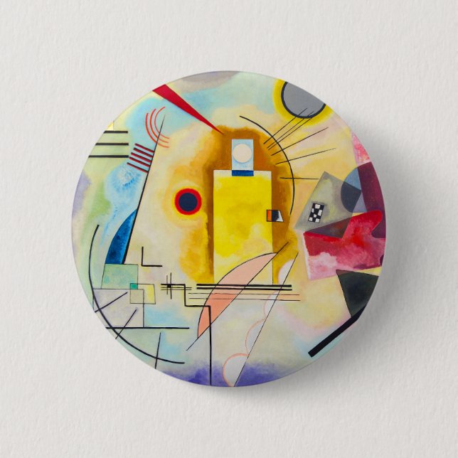 Kandinsky Yellow-Red-Blue Button (Front)
