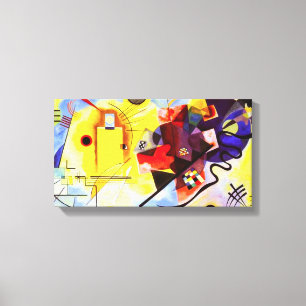 Kandinsky Yellow Red Blue Canvas Wrap Print