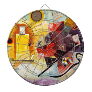 Kandinsky Yellow Red Blue Dartboard