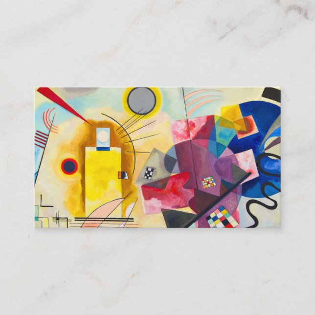 Kandinsky Yellow-Red-Blue Enclosure Card (Front)