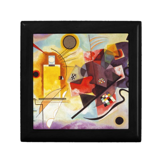 Kandinsky Yellow Red Blue Jewelry Box (Front)
