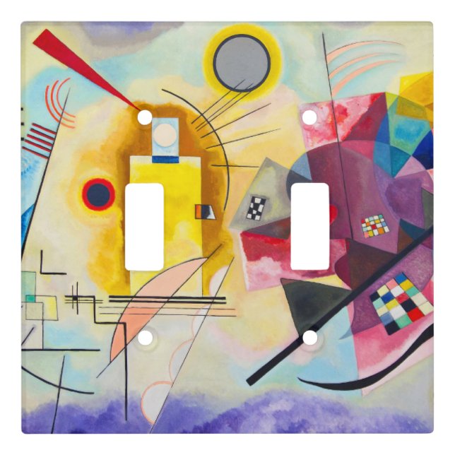 Kandinsky Yellow-Red-Blue Light Switch Cover (Front)